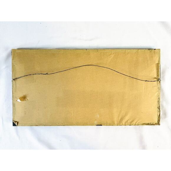 Vtg Framed Handwork Embroidery Needlework Thank You Floral Cross 21” x 10.75” - Picture 7 of 7